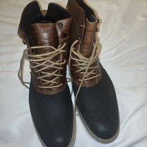 Timberland Men's Black and Brown Boots